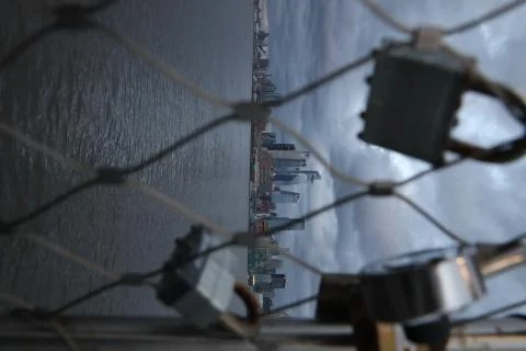 Hudson Yards from afar Stock Photos