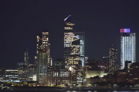 Hudson Yards Hyperlapse Cityscape Stock Footage 194394759