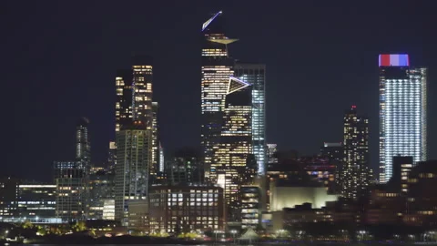 Hudson Yards Hyperlapse Cityscape Stock Footage 194394844
