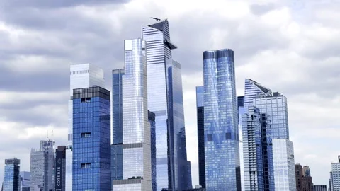 Hudson Yards Office Complex Manhattan Stock Footage 333417274