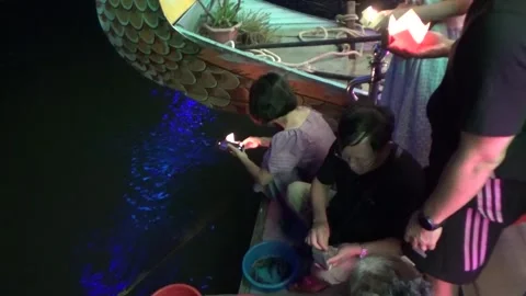 Hue folk song performance on the Perfume River Stock-Footage 317131745