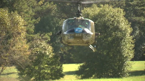 Huey Helicopter Stock Footage 46308177