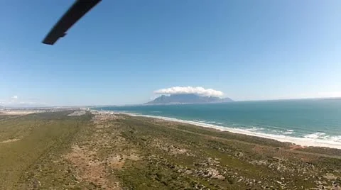 Huey View Table Mountain Stock Footage 11147777