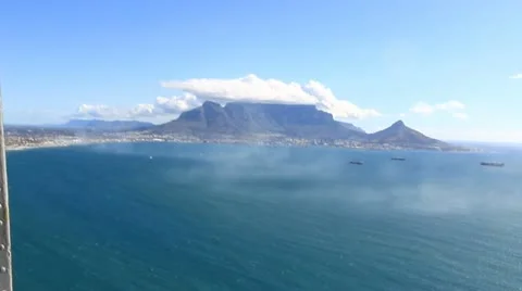 Huey View Table Mountain Stock Footage 11147881