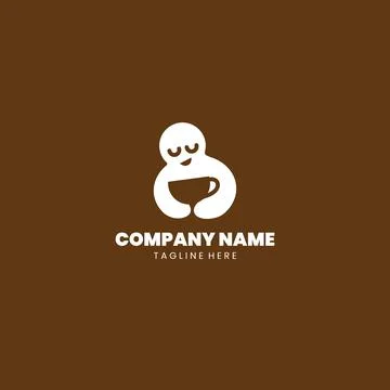 Hug mug logo Design vector Illustrazione stock