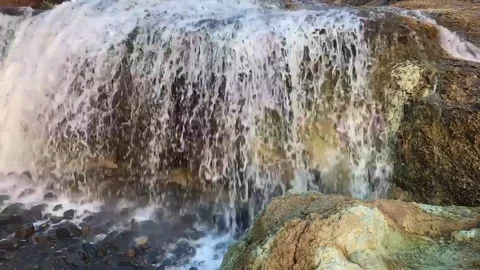 Hug Point Falls, Hug Point State Park, Oregon Stock Footage 82447436