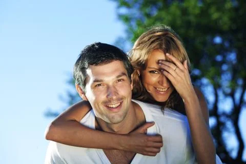 Hug in sky Stock Photos
