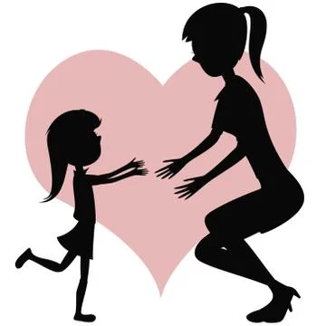 Hug Your Mom! Stock Illustration