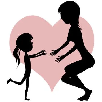 Hug Your Mom! Stock Illustration