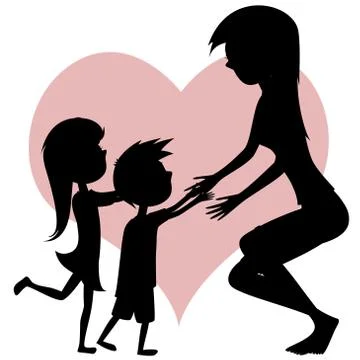 Hug Your Mom! Stock Illustration