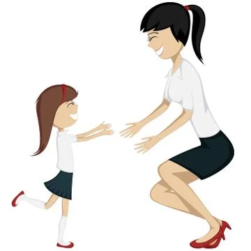 Hug Your Mom! Stock Illustration