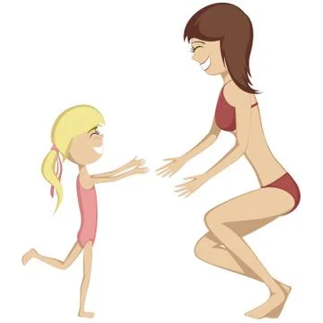 Hug Your Mom! Stock Illustration