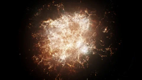 Huge and big explosion Stock Footage 90768638