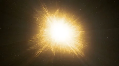 Huge and bright explosion 動画素材 54708638