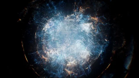 Huge and bright explosion Stock Footage 90769305