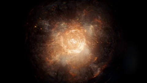 Huge and orange explosion 動画素材 90767990