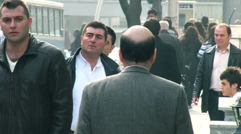 Huge anonymous crowd. Stock Footage 7745353