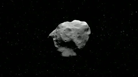Huge Asteroid in Space Stock Footage 21299392