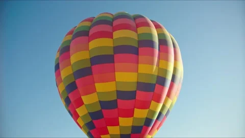 Huge balloon taking off the ground Stock Footage 134667547