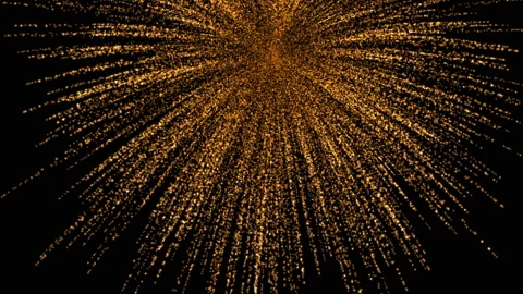 A huge beautiful salute explodes in the black sky. Stock-Footage 109539256