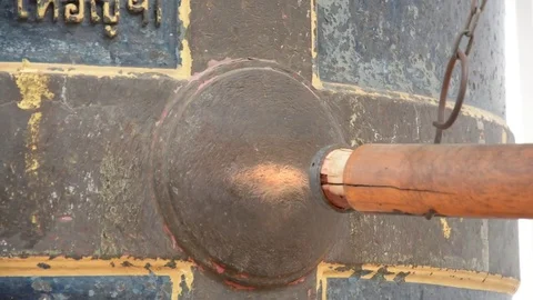 Huge bell in temple Stock Footage 83792069