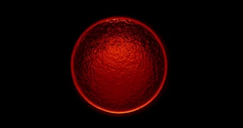 A huge blinking round red lantern, macro Stock Footage 302495527