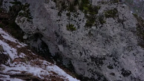 Huge boulder in the mountains Stock Footage 177462049
