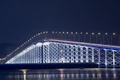 Huge bridge in macau Stock Photos