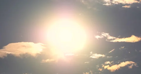 Huge Bright Sun Close Up Stock Footage 141142226