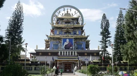 Huge buddhism monastery Stock Footage 60205937