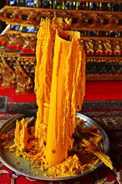 Huge candle (very big) Stock Photos