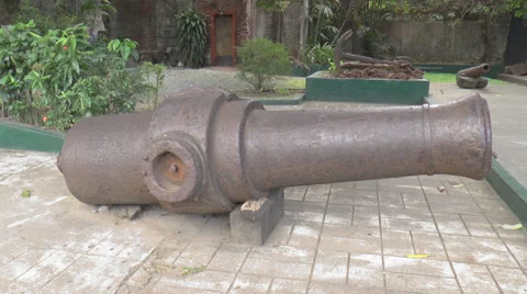 Huge cannon pan shot Stock Footage 34203616