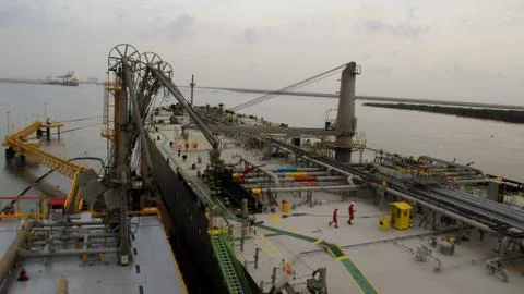 Huge Cargo ship 库存照片