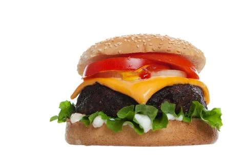 Huge cheesburger Stock Photos