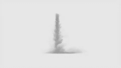 Huge cinematic Waterfall with transparent background Stock Footage 270379352