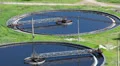 Huge circular sedimentation tanks HD Footage