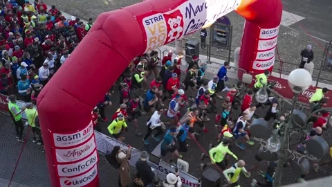 Huge city marathon. Stock-Footage 276606612