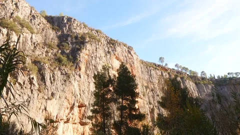 Huge cliffs Stock Footage 262962801