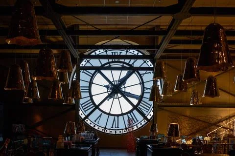  Huge Clock in the Interior of the museum d Orsay in Paris, France. It has... Stock-Fotos