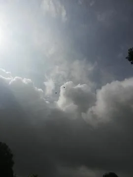 The huge cloud in the sky Stock Photos