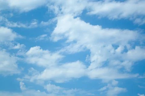 Huge clouds in blue sky Stock Photos