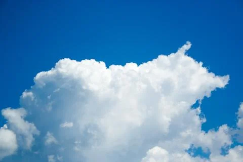 Huge clouds in blue sky Stock Photos