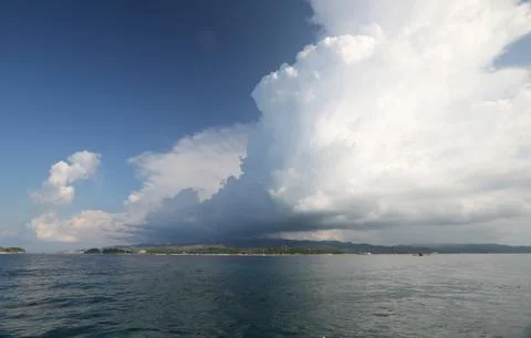 Huge clouds in Boracay Stock Photos