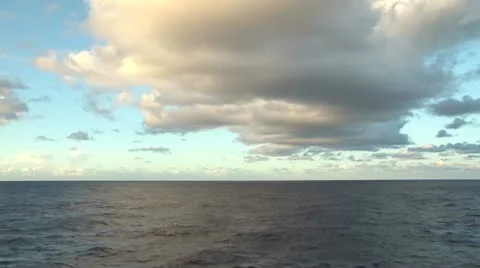 Huge cloudscape over the ocean Stock Footage 11200945