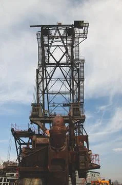 The huge coal mining machine Stock Photos