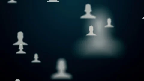 Huge connections between things and users Stock Footage 78124863