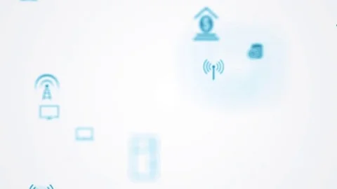 Huge connections between things and users Stock Footage 78245808
