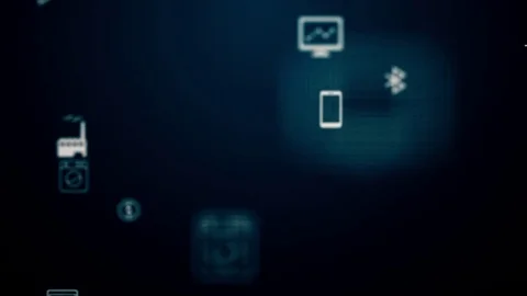 Huge connections between things and users Stock Footage 78245877