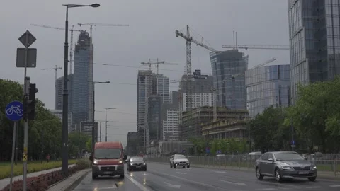 Huge construction site Stock Footage 147994330