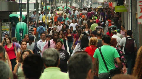 Huge crowd commuting (PoaCrowd 05) 스톡 동영상 23195046
